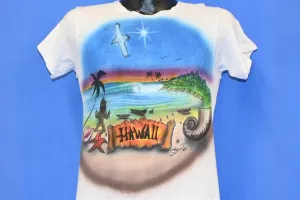 80s Hawaii Tropical Island Airbrushed Distressed t-shirt Small