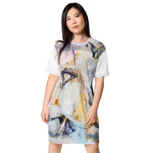 Abstract Cotton T-shirt dress