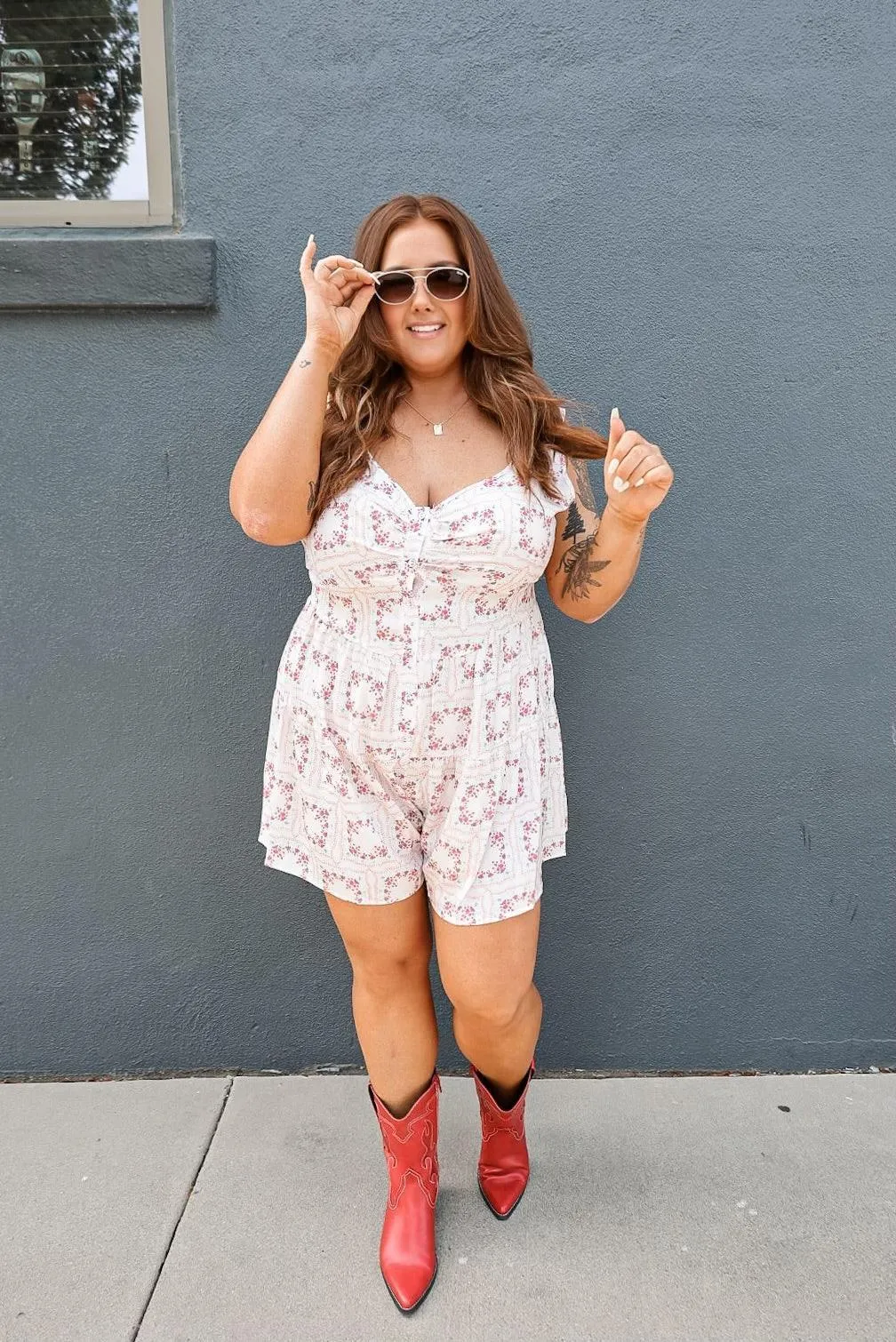 Achy Breaky Heart Lightweight Romper
