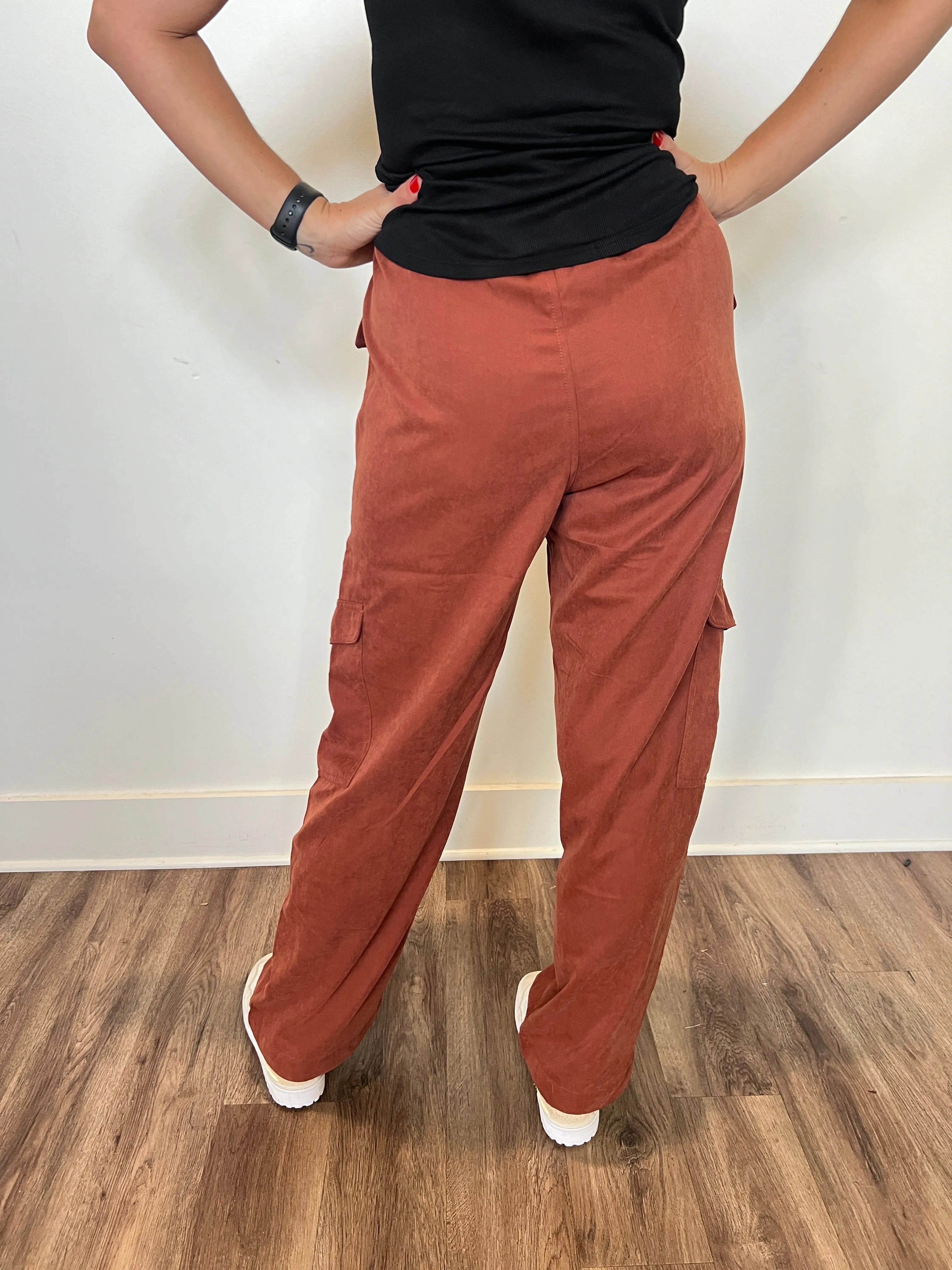 AL Rhodes Lightweight Cargo Pants- Mahogany |FINAL SALE|