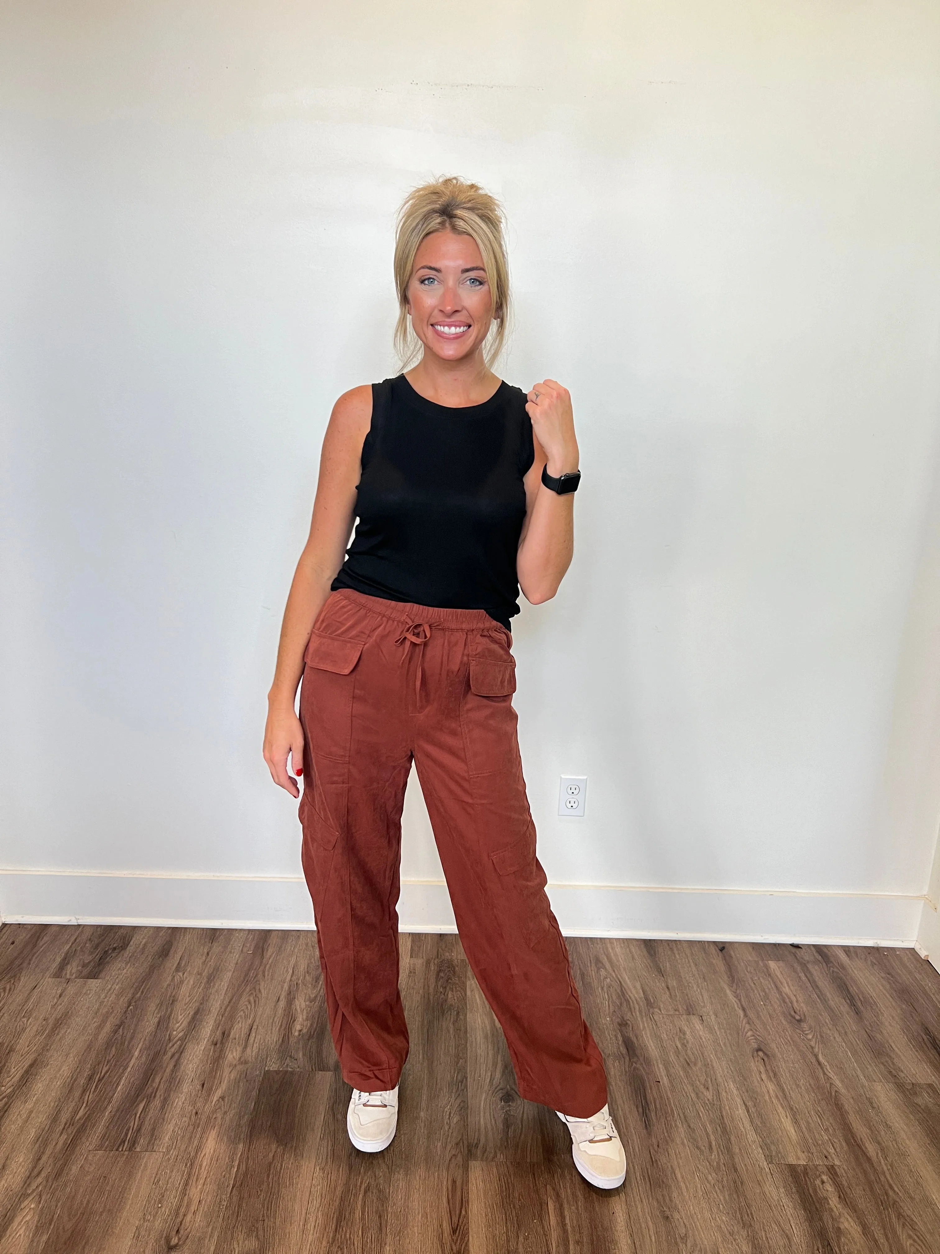 AL Rhodes Lightweight Cargo Pants- Mahogany |FINAL SALE|