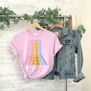 All Communication is Equal Rainbow Tee