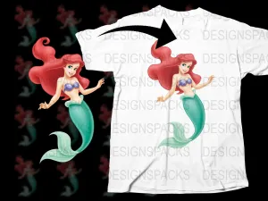 Ariel from The Little Mermaid Graphic Png Digital Download