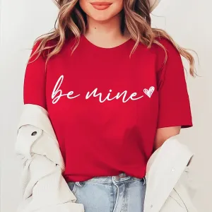 Be Mine Heart White Wholesale Tee