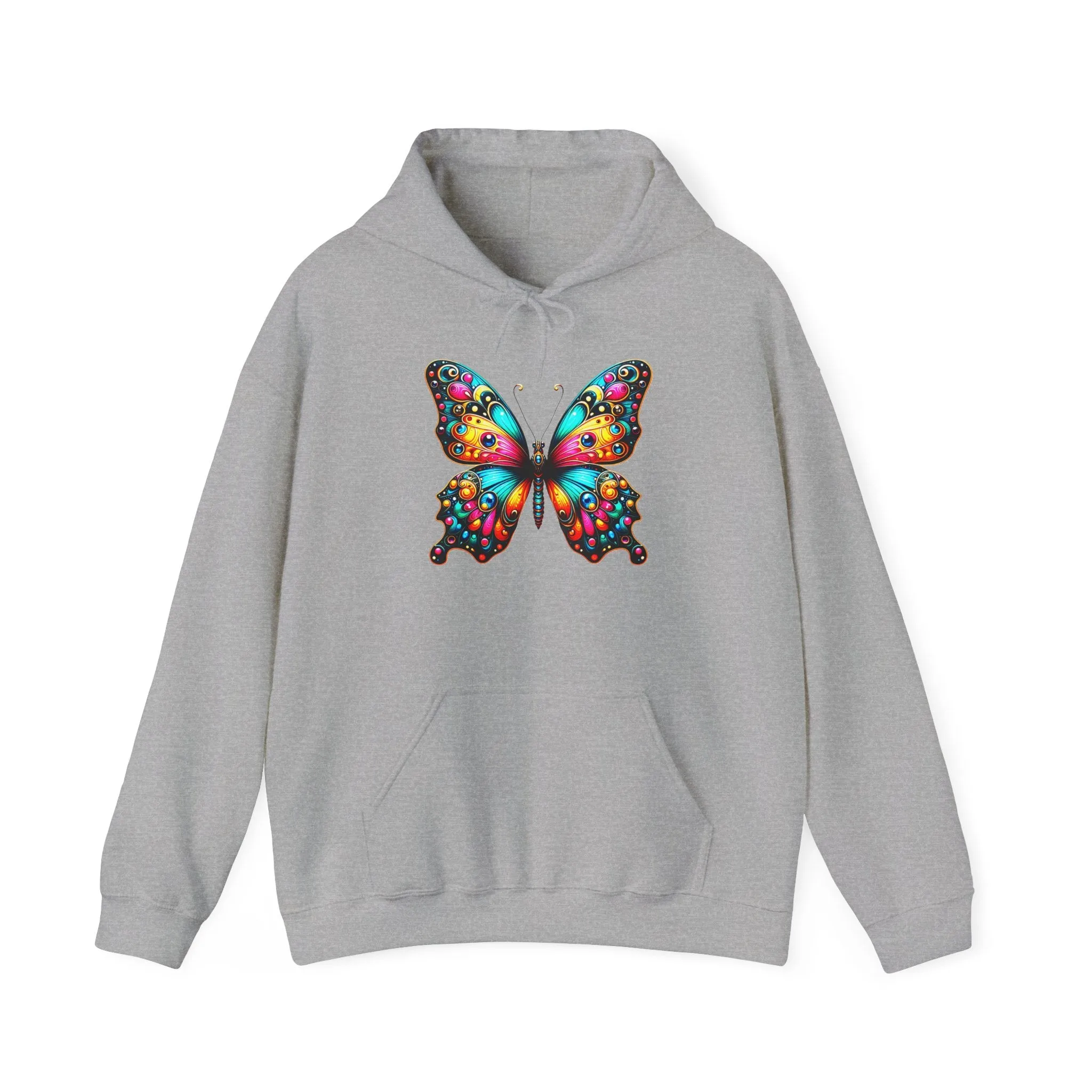 Beautiful Vibrant Butterfly Unisex Graphic Hoodie