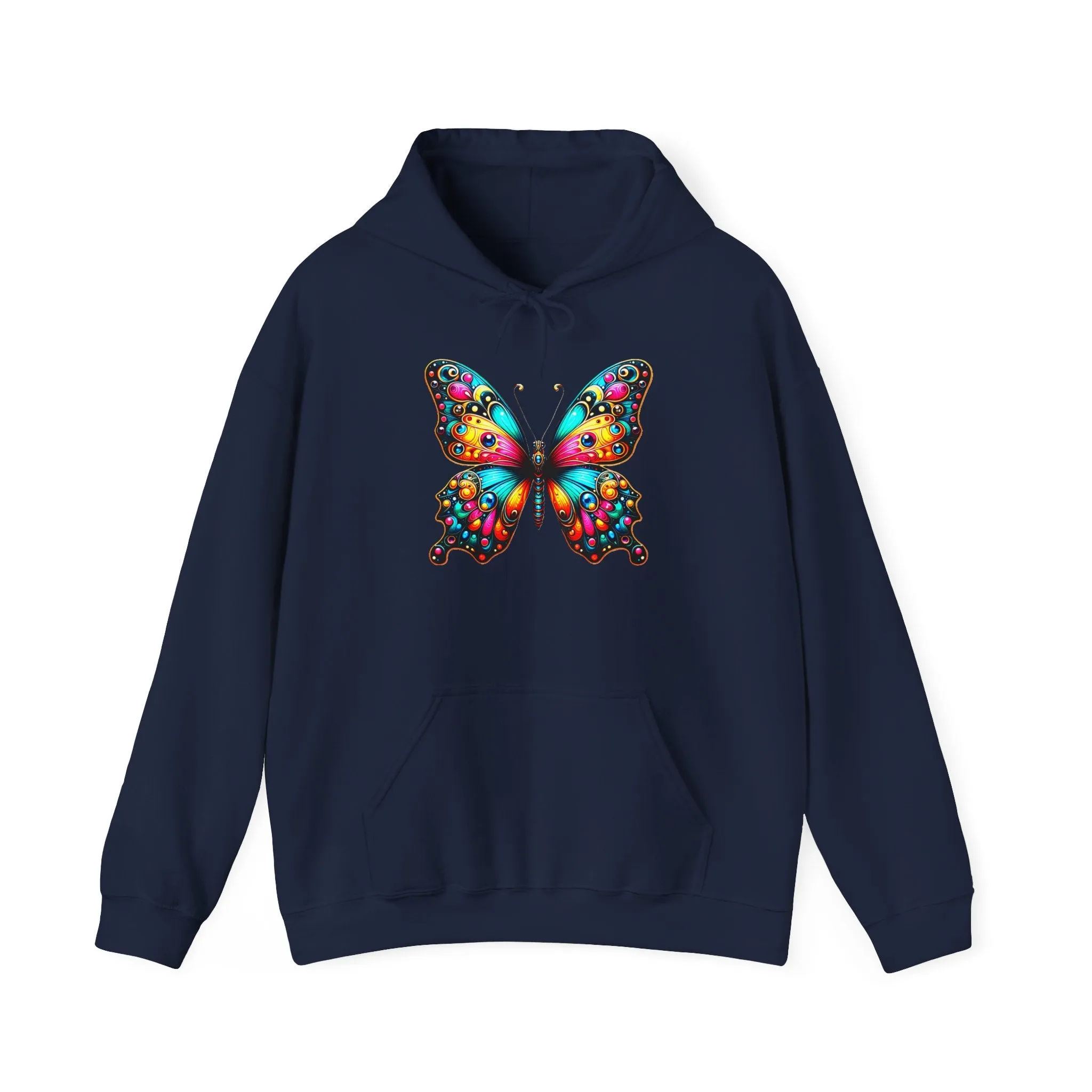 Beautiful Vibrant Butterfly Unisex Graphic Hoodie