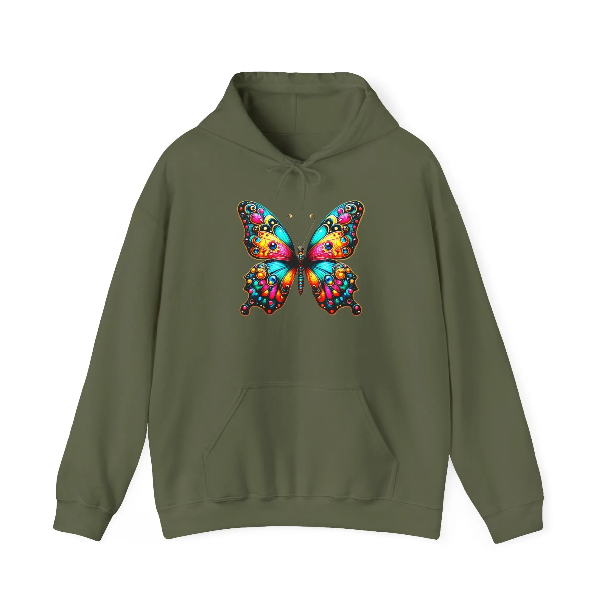 Beautiful Vibrant Butterfly Unisex Graphic Hoodie