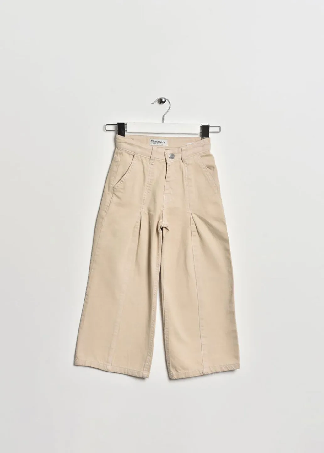 Beige Kids Pants 3-7 Years For Girls