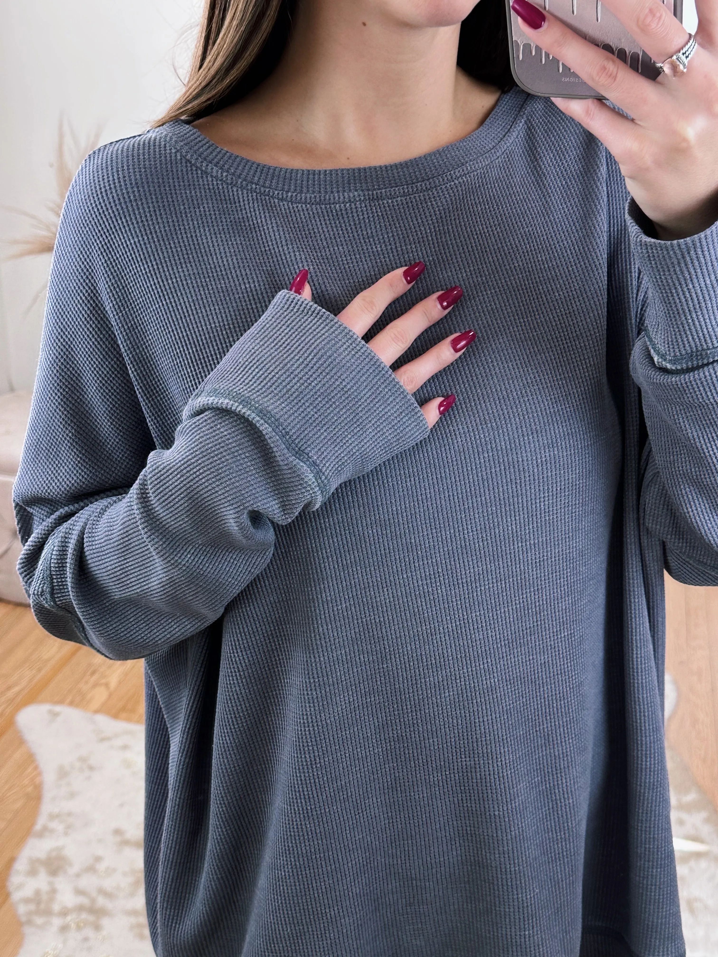 Belgian Waffle Long Sleeve