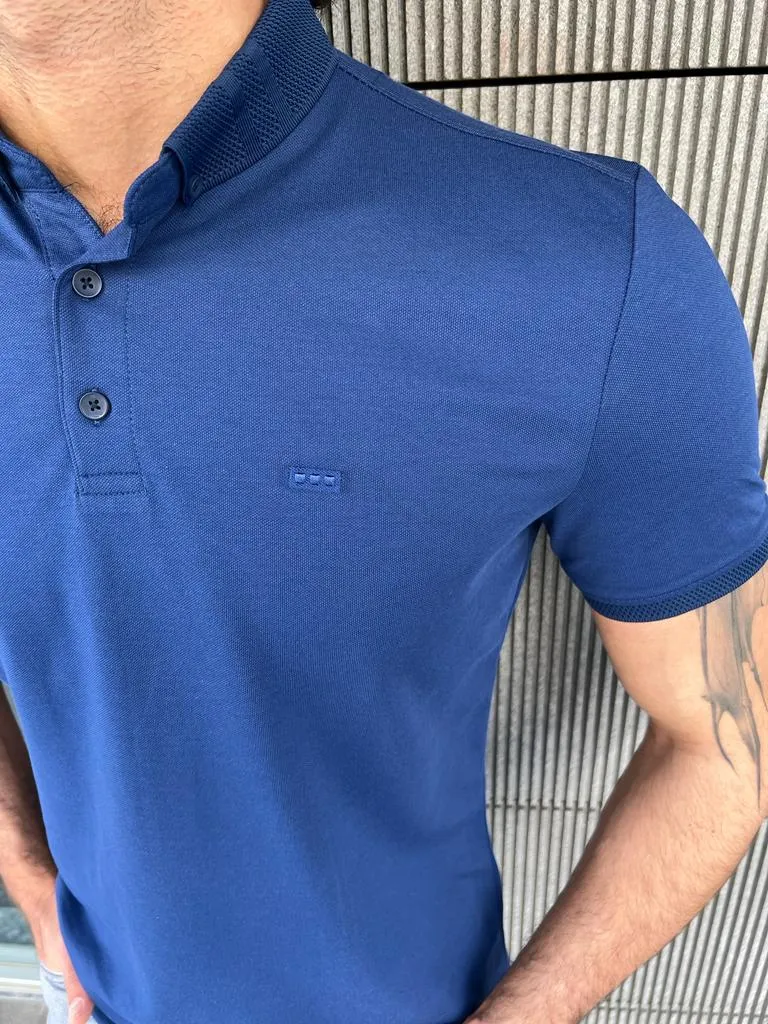 Benson Slim Fit Blue Polo Tees