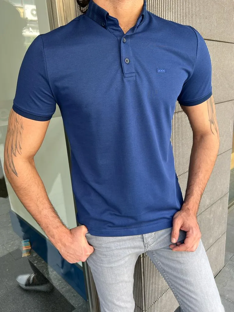 Benson Slim Fit Blue Polo Tees