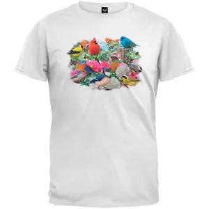 Birds for all Seasons White T-Shirt