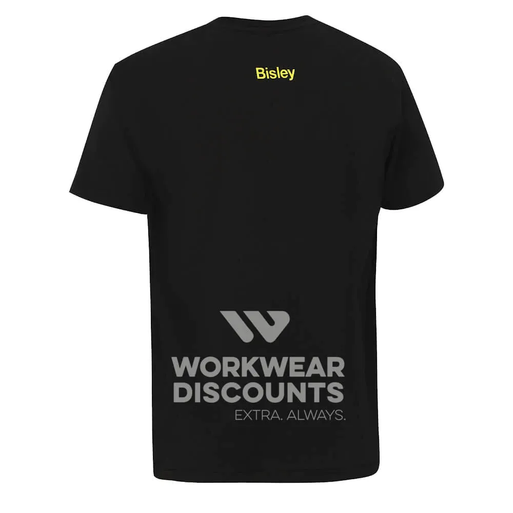 Bisley BKT084 Mens Cotton Outline Logo Tee Short Sleeve