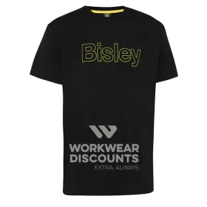 Bisley BKT084 Mens Cotton Outline Logo Tee Short Sleeve