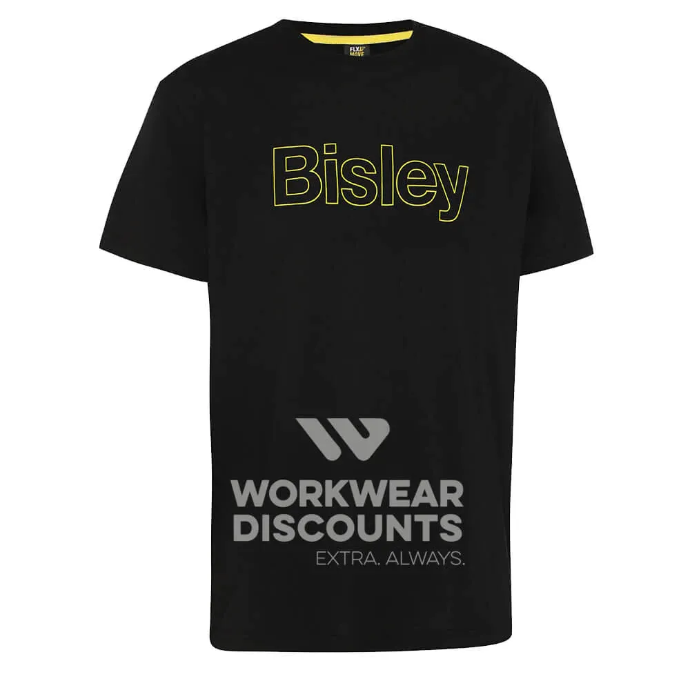 Bisley BKT084 Mens Cotton Outline Logo Tee Short Sleeve