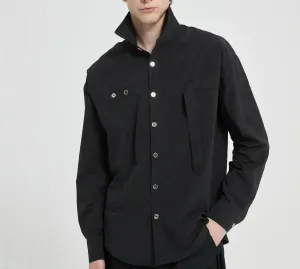 Black Tied Strip Shirt