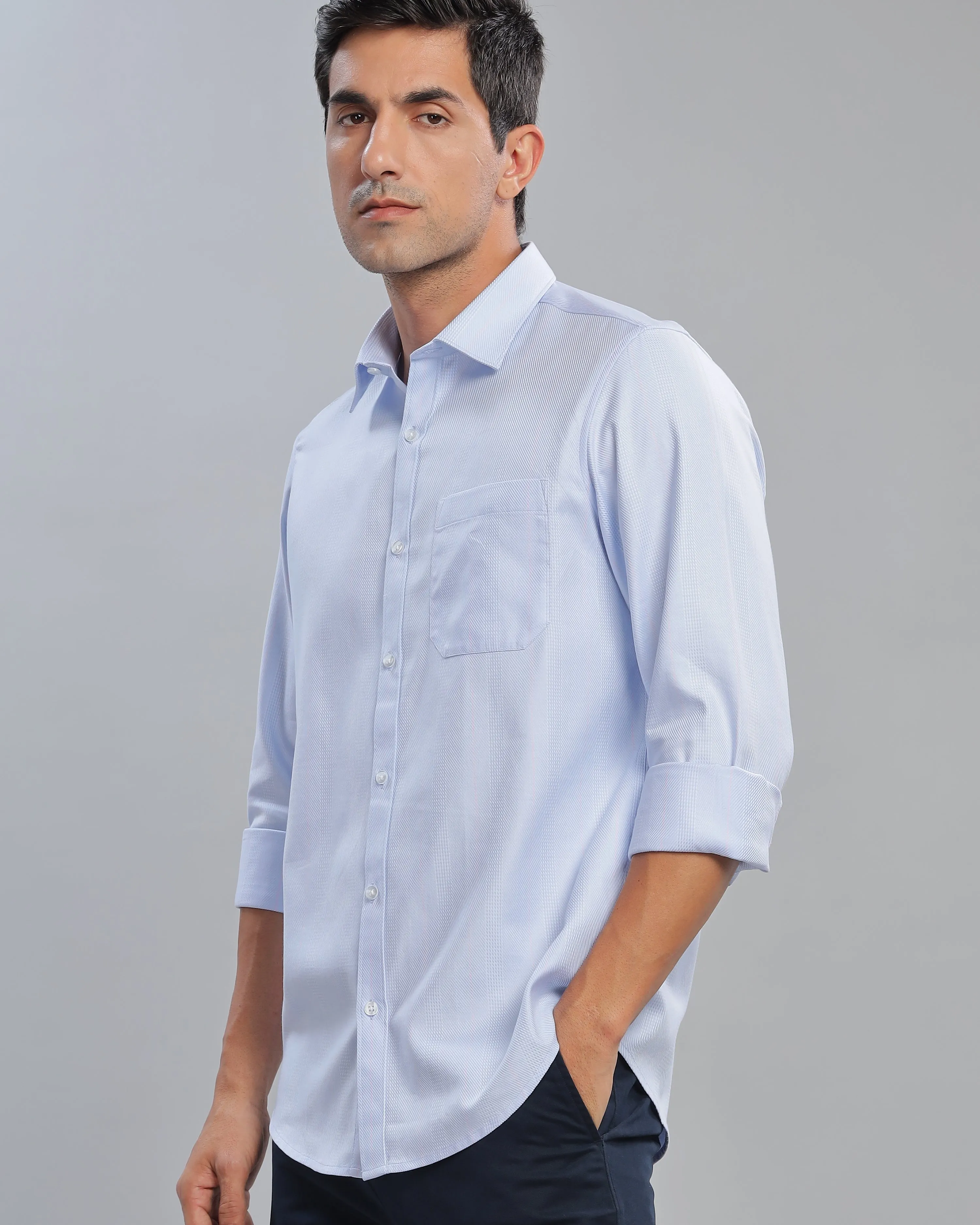 Blue Glass Striped Shirt