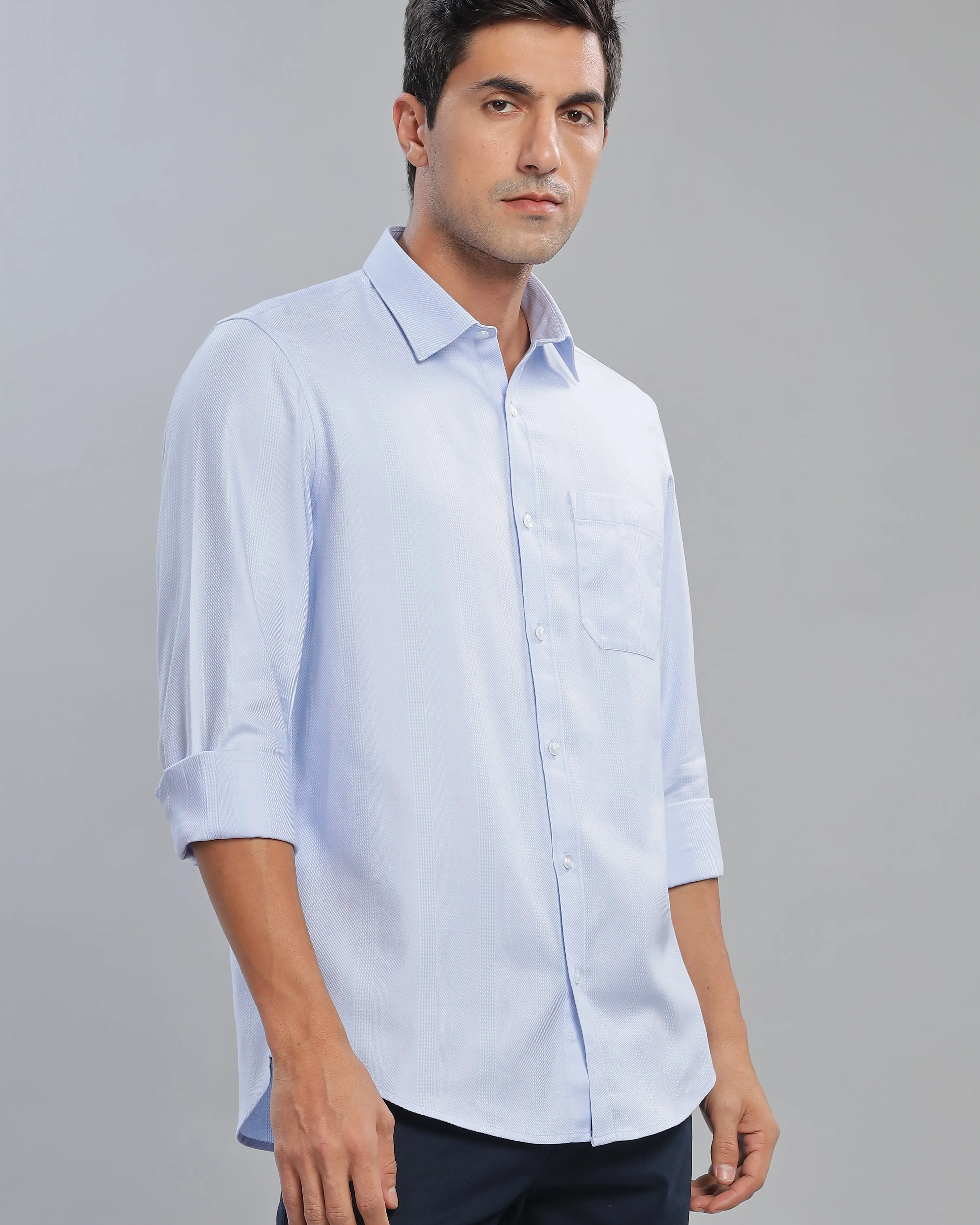 Blue Glass Striped Shirt