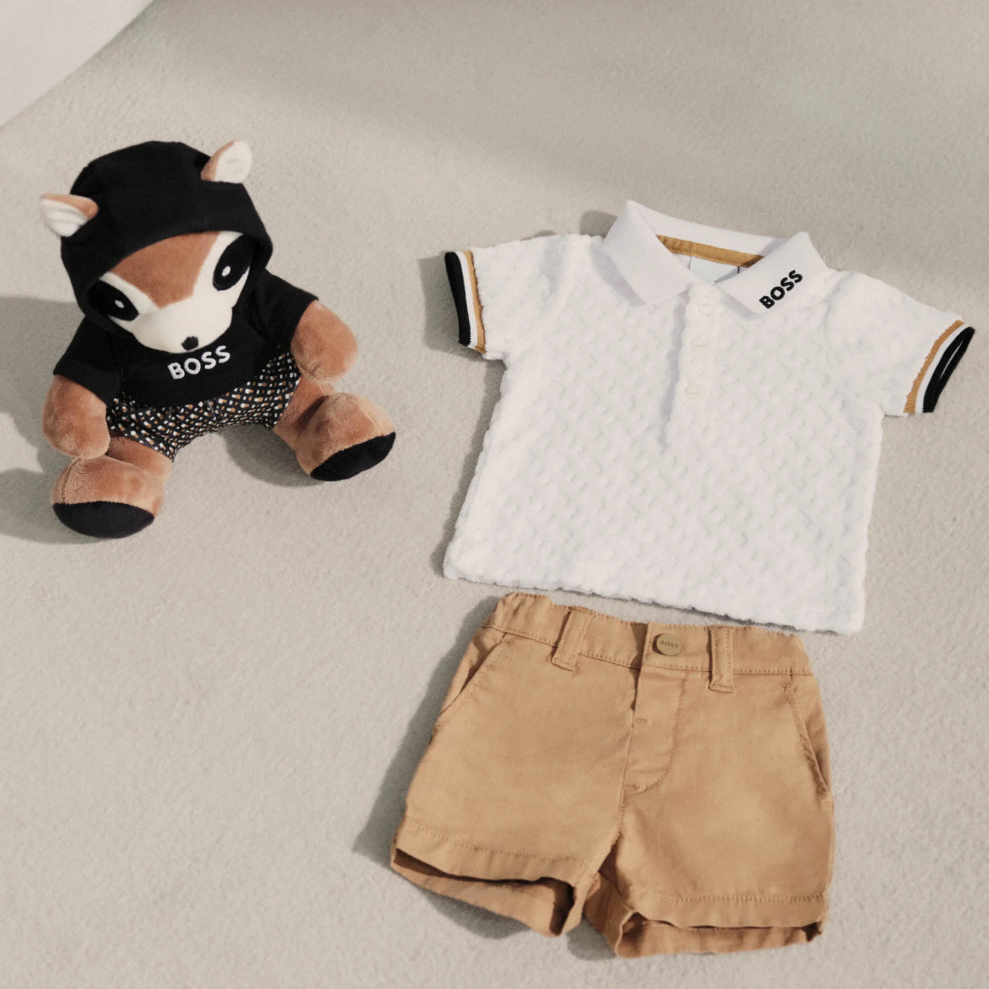 BOSS KIDSWEAR Infant Polo and Shorts Set Gift Box