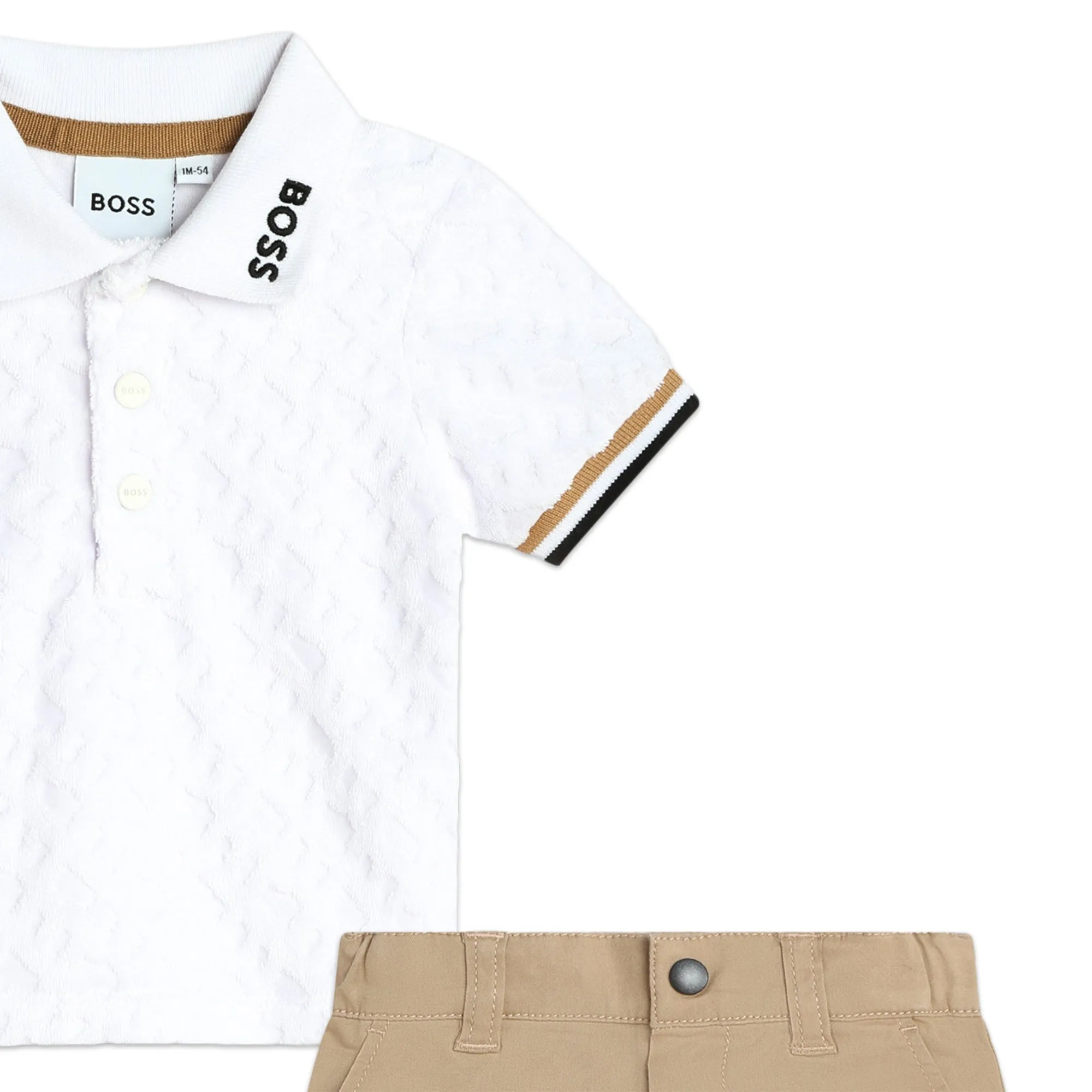 BOSS KIDSWEAR Infant Polo and Shorts Set Gift Box