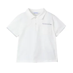 Boys Polo Shirt- white