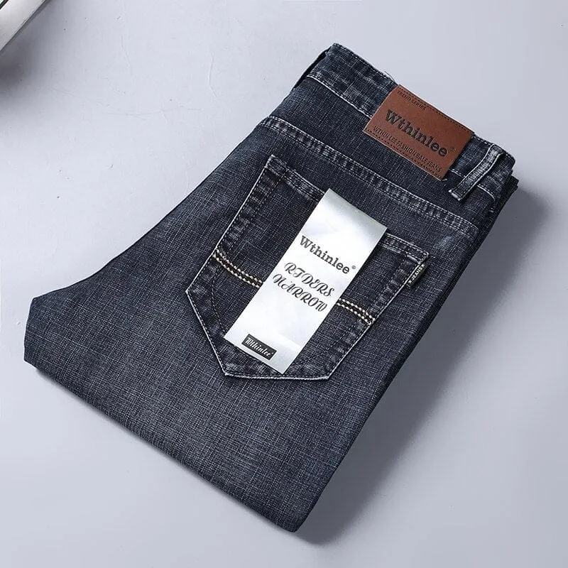Brand New Men's Jeans Business Casual Elastic Denim Pants