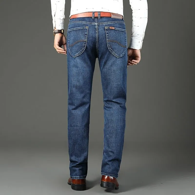 Brand New Men's Jeans Business Casual Elastic Denim Pants