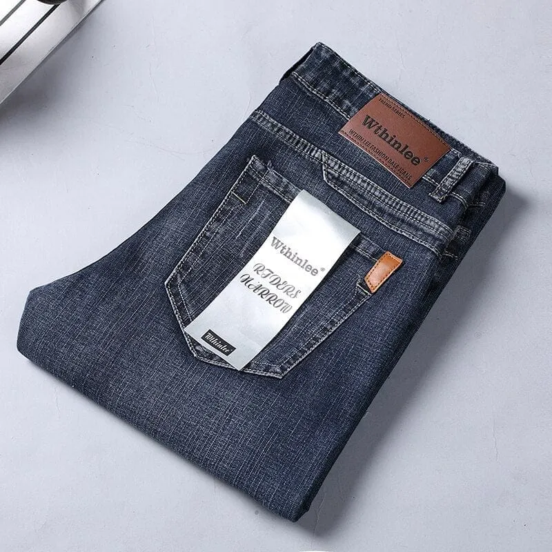 Brand New Men's Jeans Business Casual Elastic Denim Pants