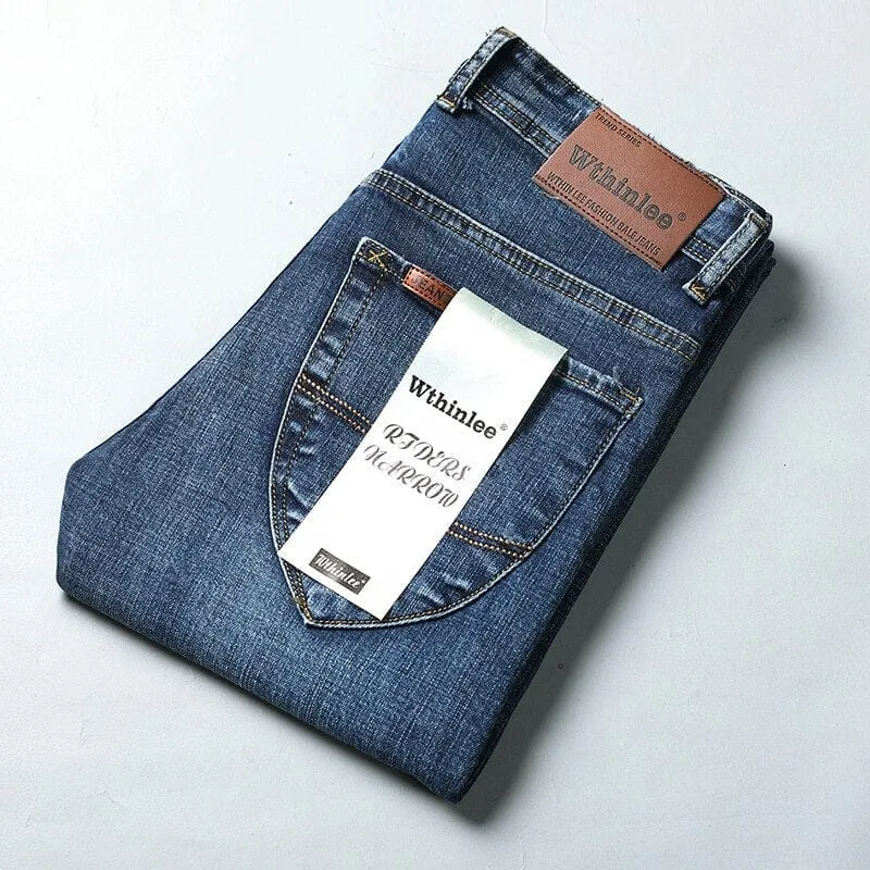 Brand New Men's Jeans Business Casual Elastic Denim Pants