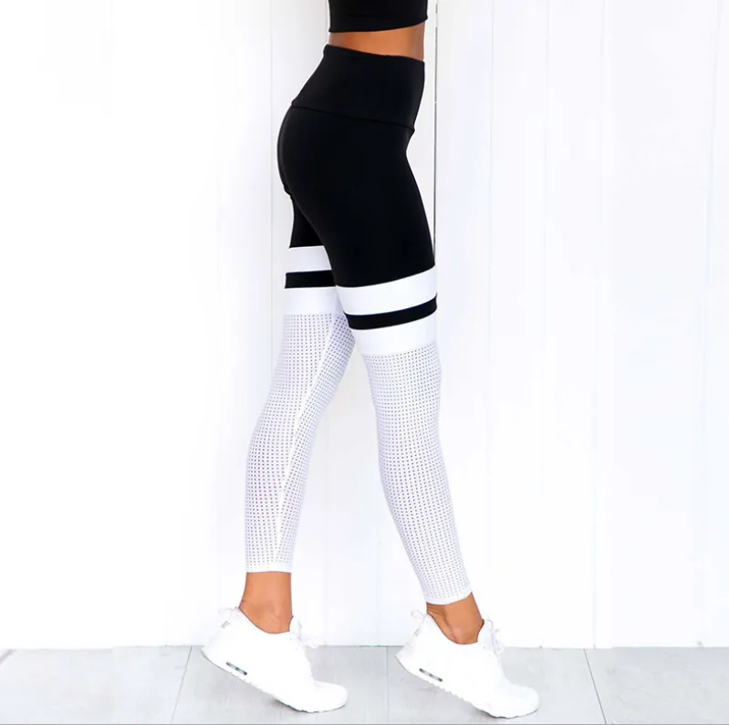 Breathable mesh yoga pants