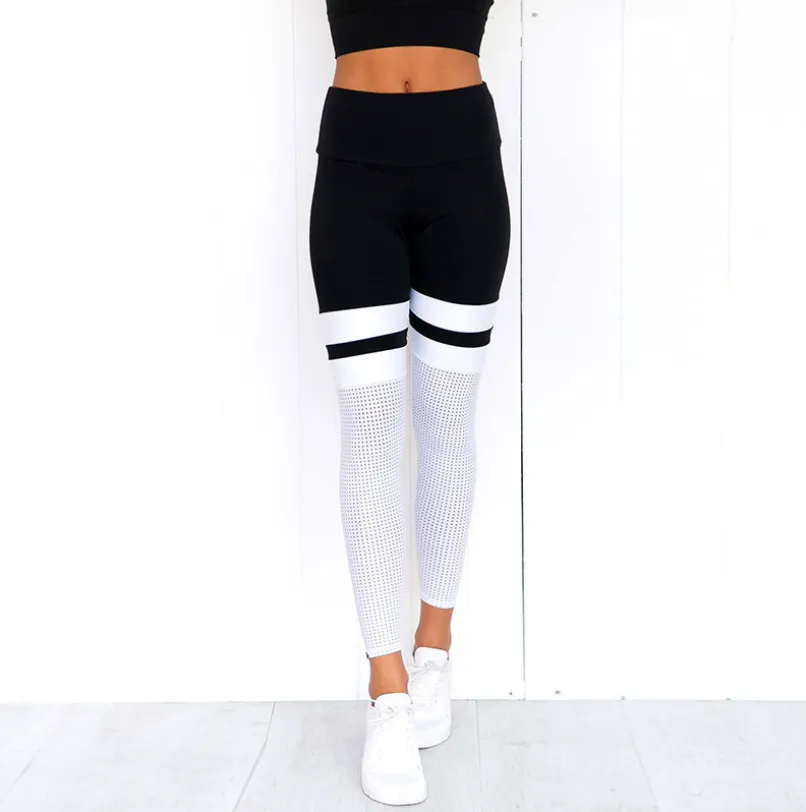 Breathable mesh yoga pants