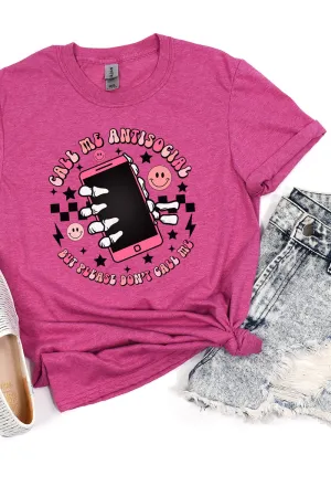 Call Me Anti-Social Softstyle Adult T-Shirt