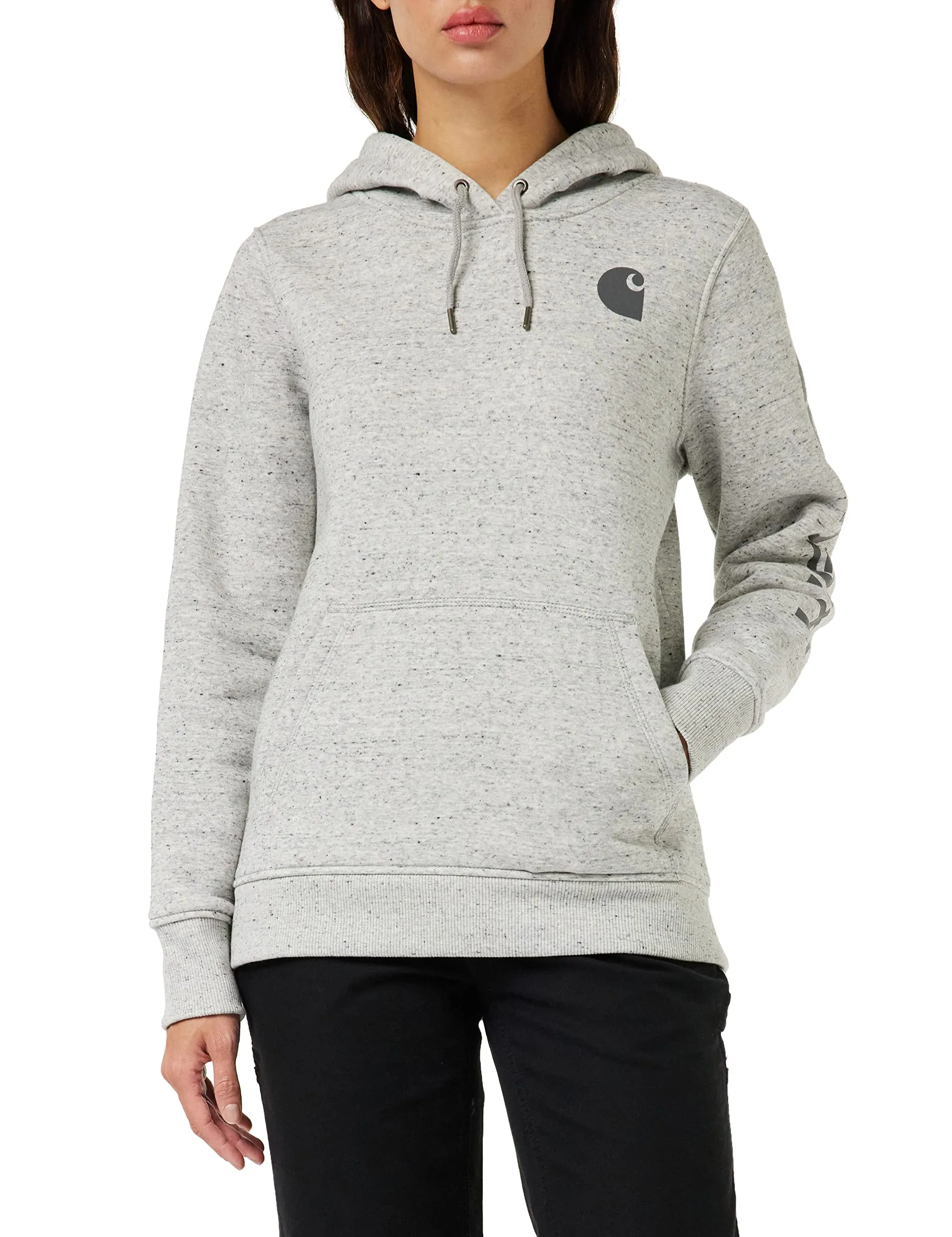 Carhartt 102791 Women's Relaxed Fit Midweight Logo Sleeve Graphic Sweatshirt