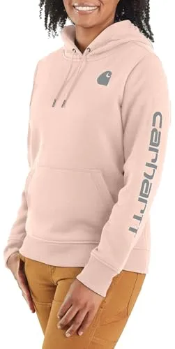 Carhartt 102791 Women's Relaxed Fit Midweight Logo Sleeve Graphic Sweatshirt