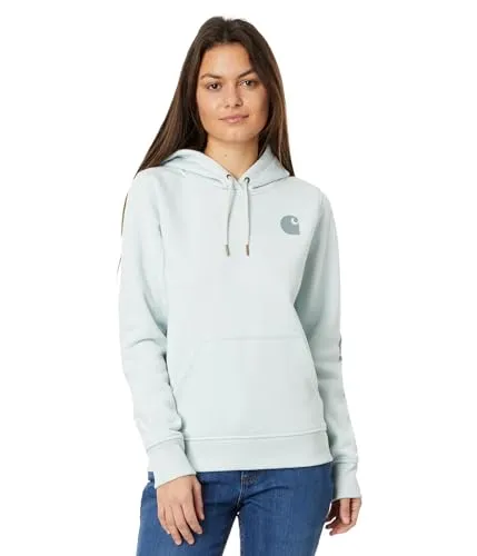 Carhartt 102791 Women's Relaxed Fit Midweight Logo Sleeve Graphic Sweatshirt
