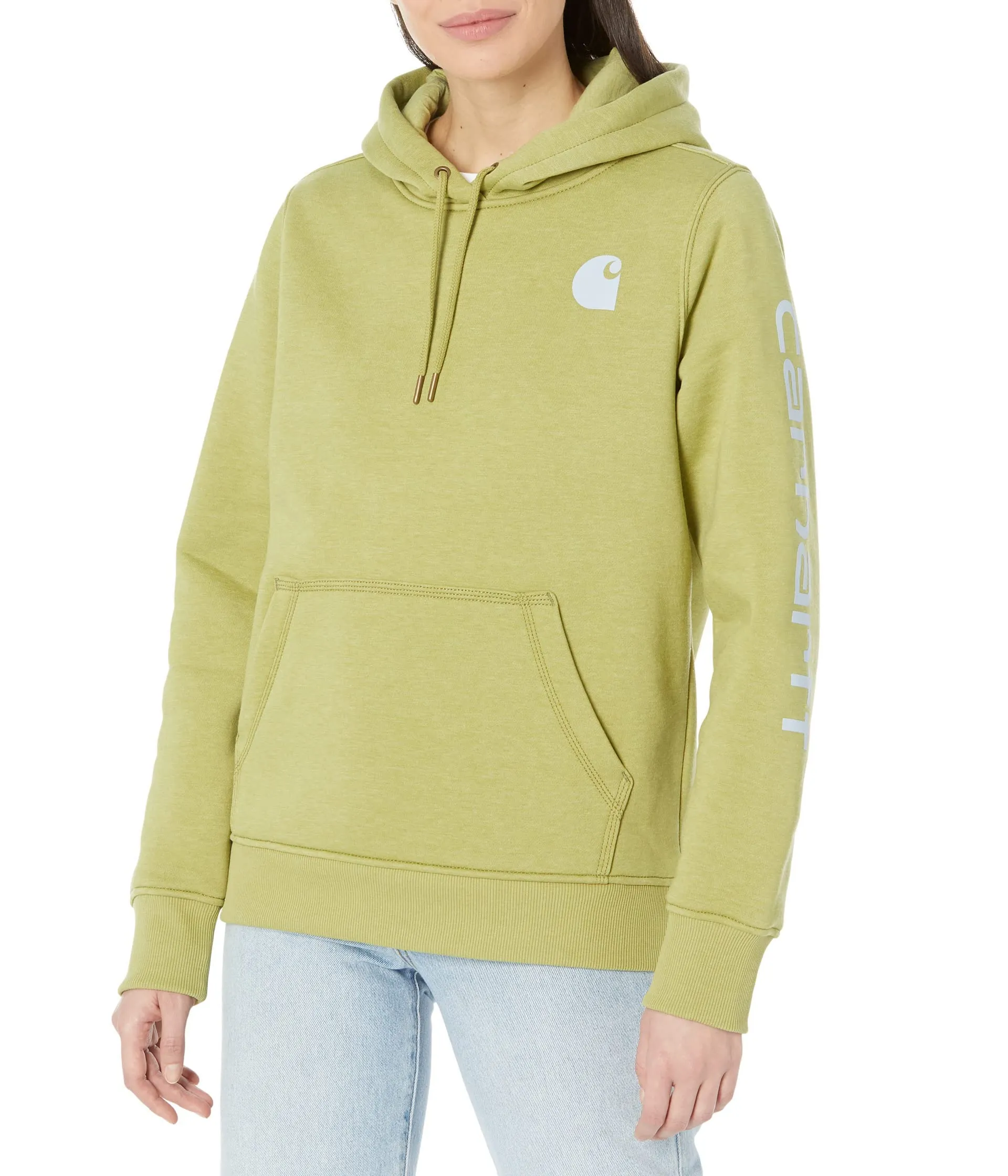Carhartt 102791 Women's Relaxed Fit Midweight Logo Sleeve Graphic Sweatshirt