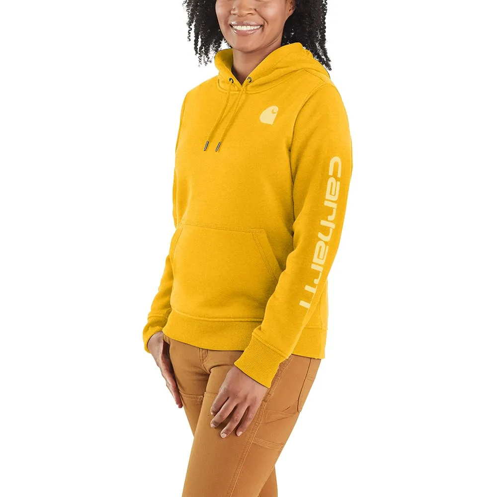 Carhartt 102791 Women's Relaxed Fit Midweight Logo Sleeve Graphic Sweatshirt
