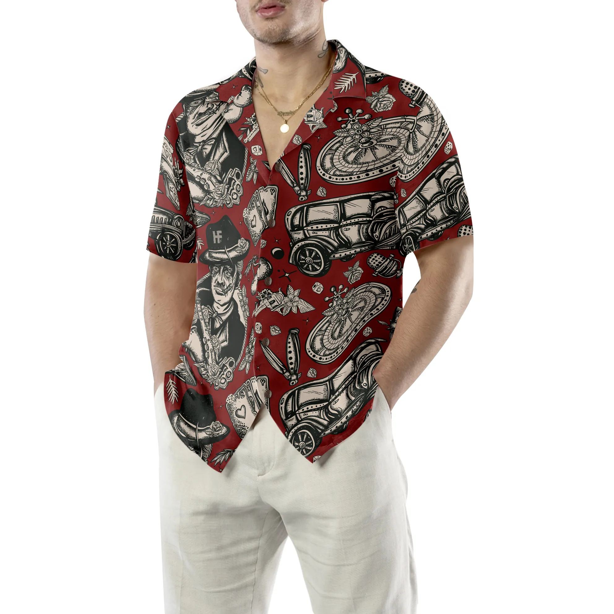 Casino Life In Retro Style Hawaiian Shirt, Best Gift For Husband, Wife, Boyfriend, Girlfriend, Friend, Family