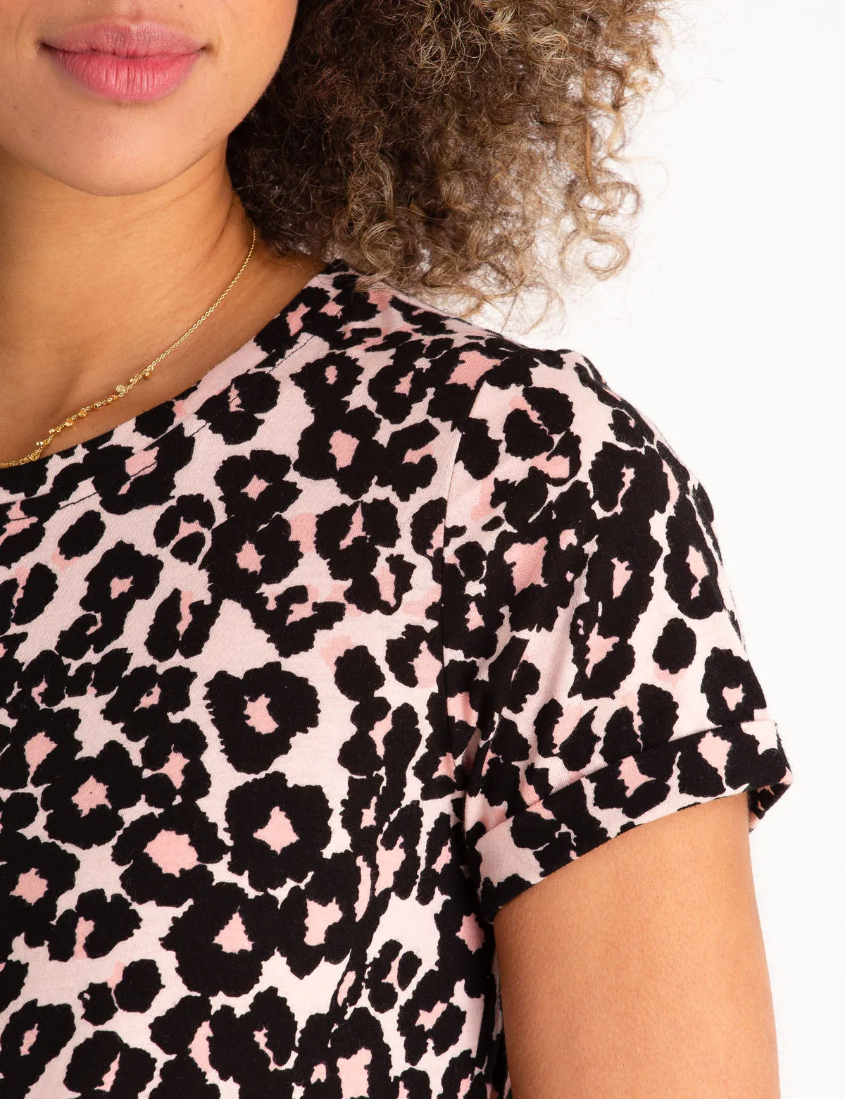 CHEETAH PRINT T-SHIRT