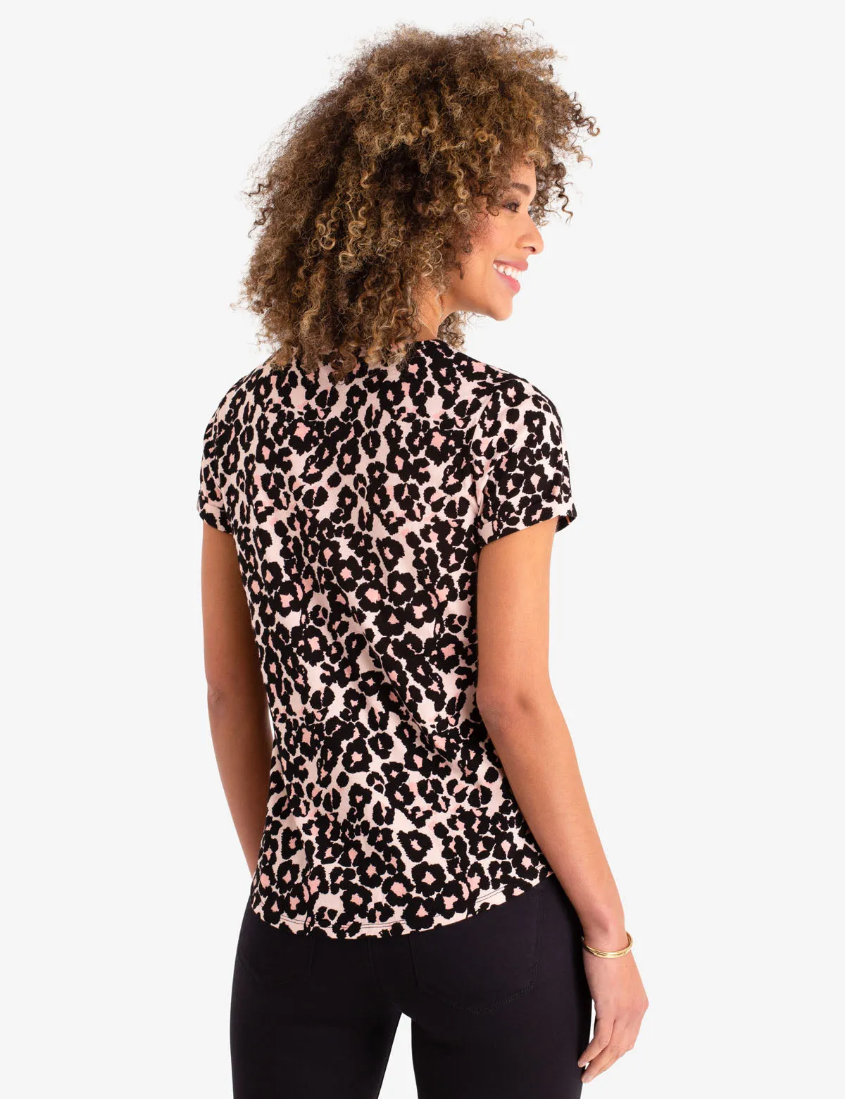 CHEETAH PRINT T-SHIRT
