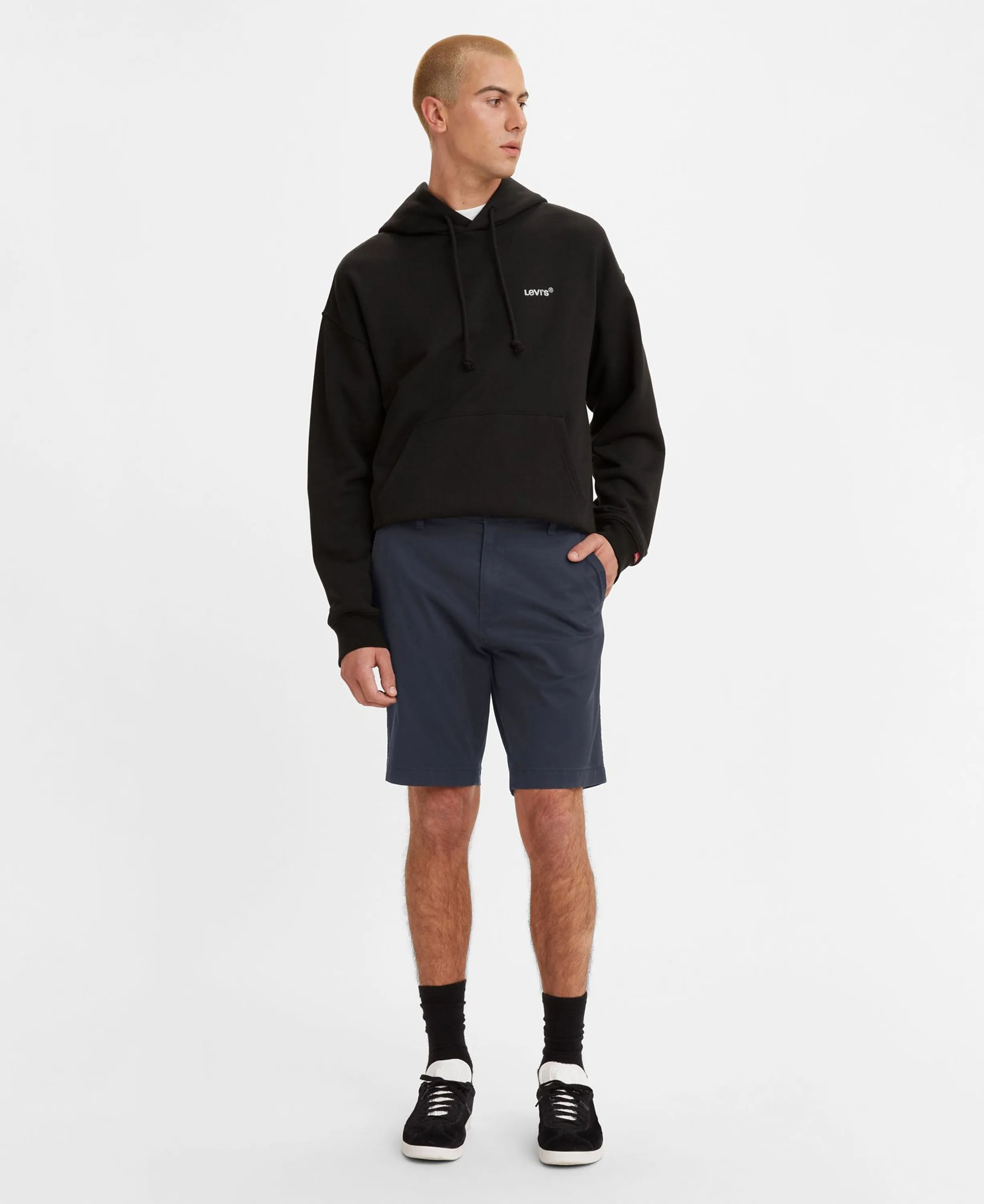 Chino Shorts - Baltic Navy Lightweight Microsand Twill