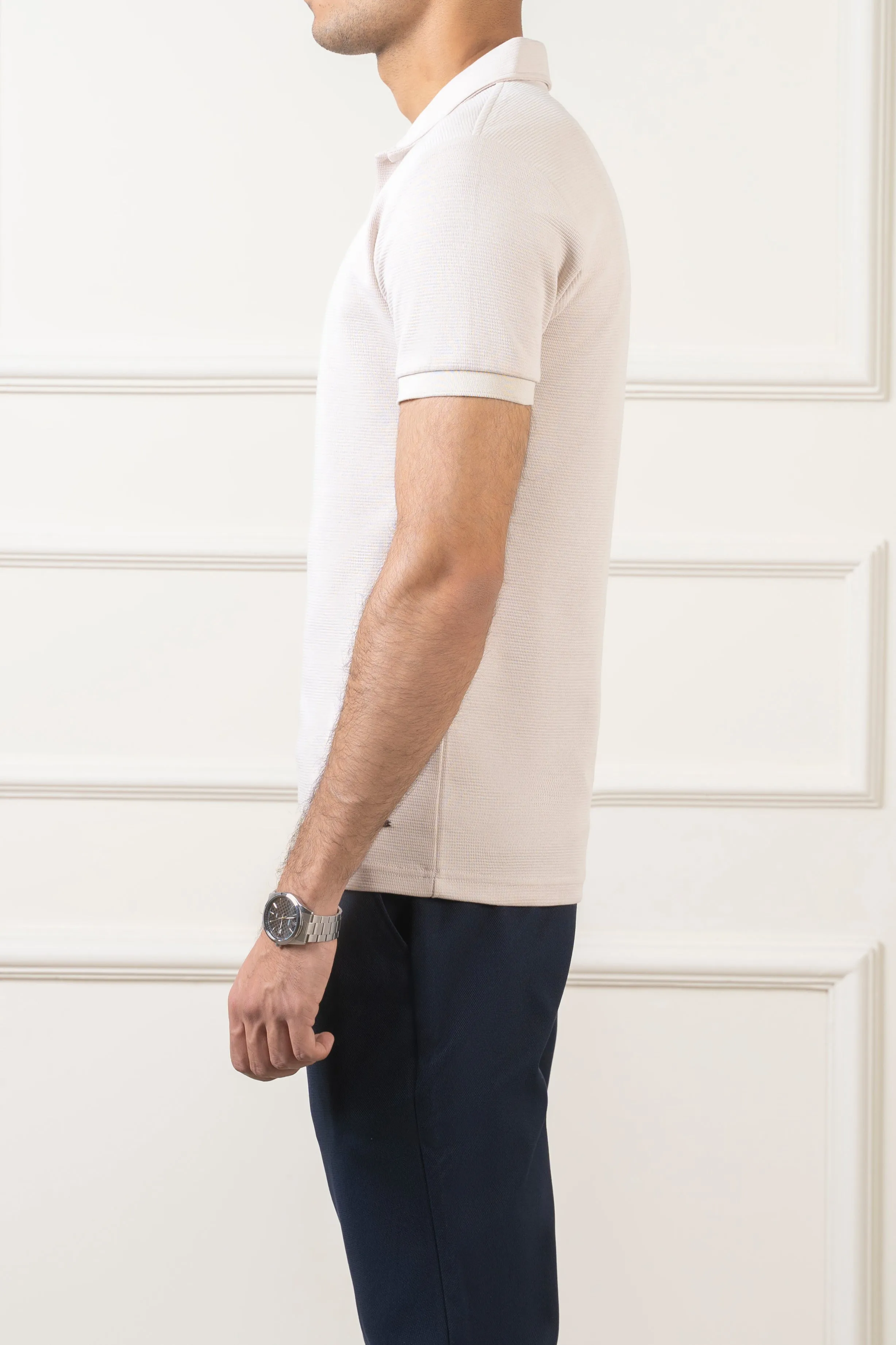 CLASSIC COLLAR  POLO BEIGE