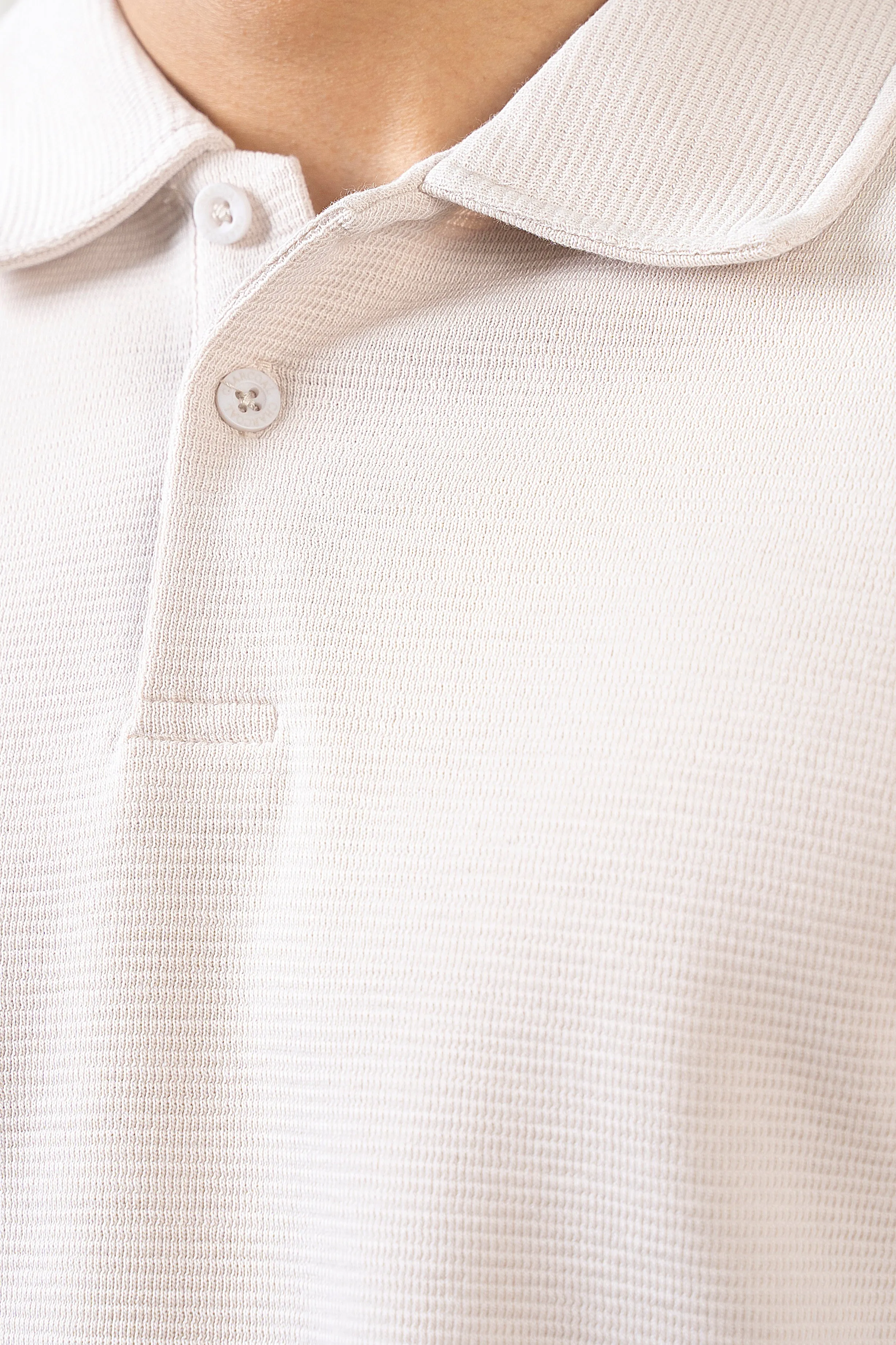 CLASSIC COLLAR  POLO BEIGE