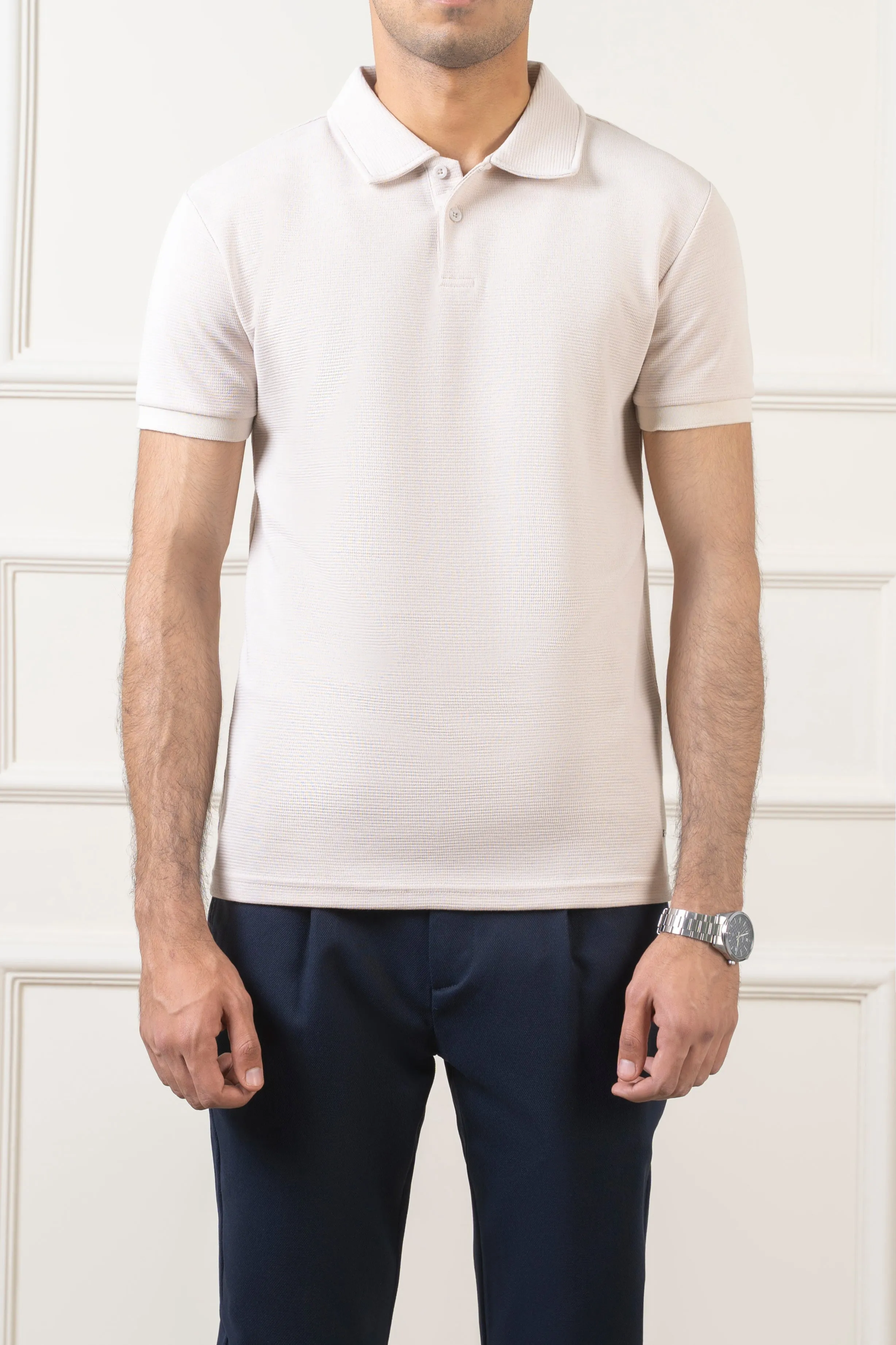 CLASSIC COLLAR  POLO BEIGE