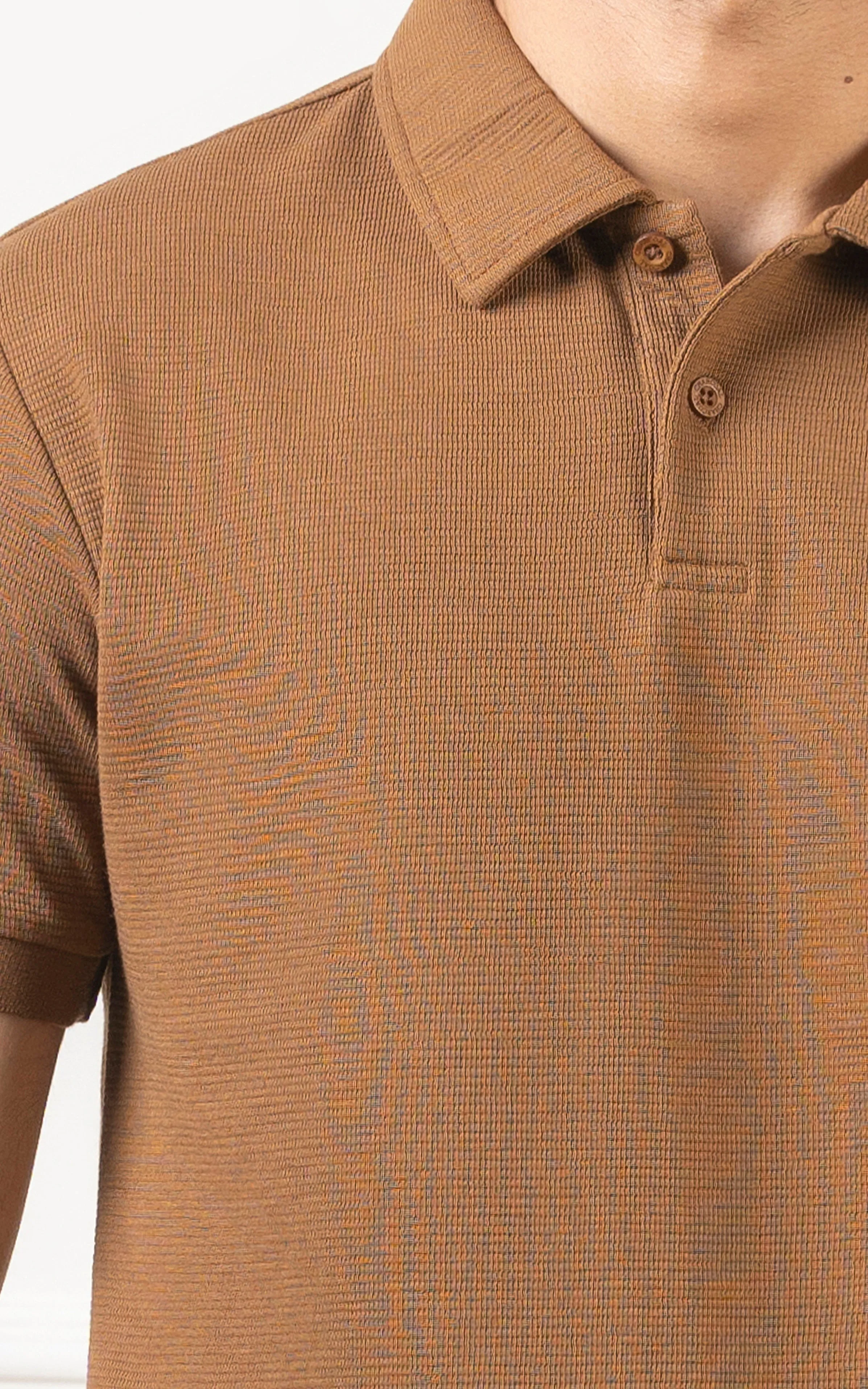 CLASSIC COLLAR  POLO BROWN