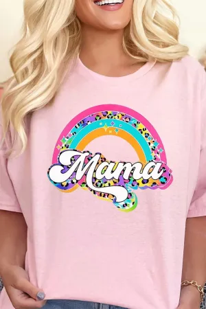 Colorful Rainbow Mama Short Sleeve Relaxed Fit T-Shirt