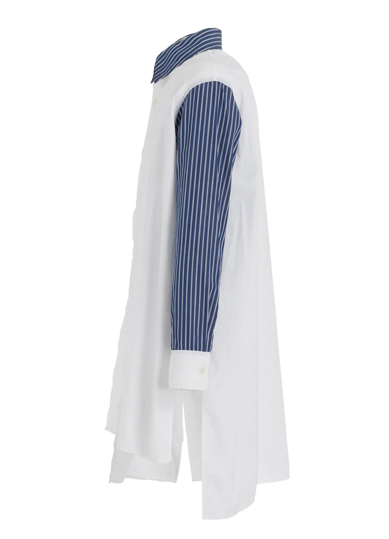 COTTON BROAD    STRIPE  SWITCHING NON FUSIBLE SHIRTS