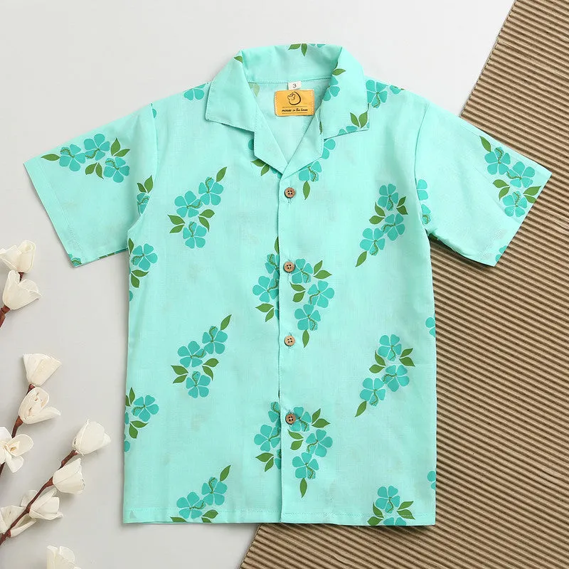 Cotton Shirts For Boys | Light Blue