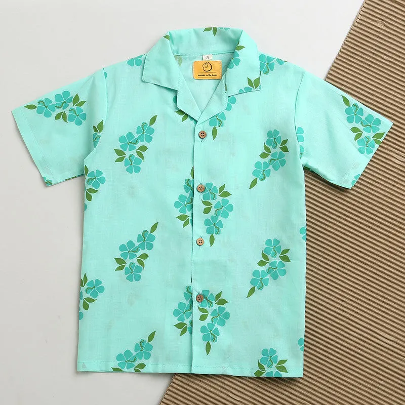 Cotton Shirts For Boys | Light Blue