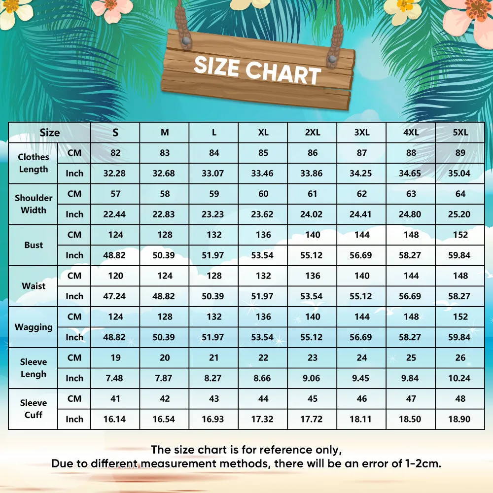 Custom Face Hawaiian Shirts Personalised Photo Gift Men's Christmas Shirts Flower and Leaves